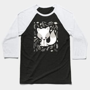 FOX AND LEAVES Baseball T-Shirt